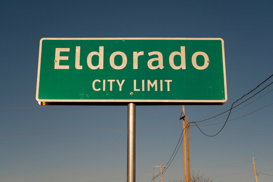 Eldorado City Limit sign