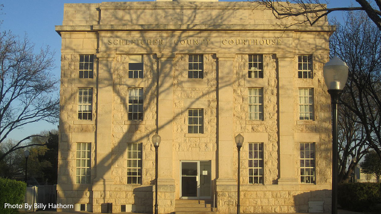 Schleicher County courthouse building